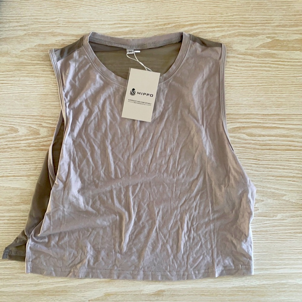 Silver Crop Top